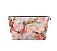 Modèle de Fard à Joues de Roses pétales Roses, Trousse de Toilette Trousse de Maquillage Sac à cosmétiques Trousse de Toilette de Voyage Portable