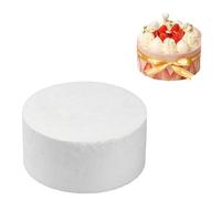 Modèle de Faux Gâteau en Mousse, Gâteau Factice Rond en Mousse, Gâteau en Polystyrène, Gâteau Factice, Diamètre 10/15cm Haut 7 cm, Gâteaux en Polystyrène pour Gâteau Arts et Artisanat (6 pouces)