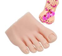 Modèle de Faux Pied D'entraînement, Pied D'entraînement Flexible en Silicone Souple pour L'entraînement des Ongles, Mannequin Demi-pied pour Présentoir D'entraînement en