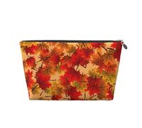 Modèle De Feuilles d'automne De Fond, Trousse de Toilette Trousse de Maquillage Sac à cosmétiques Trousse de Toilette de Voyage Portable