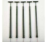 Modèle de feux d'exploitation ferroviaire, mât en treillis, échelle HO, disposition de l'éclairage sur rail, 13.5cm, 5 pièces