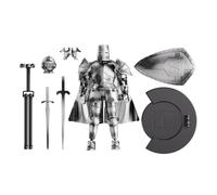 Modèle De Figure D'action | Figure D'action Miniature Flexible | Modèle De Corps Complet Du Chevalier Médiéval À Plusieurs Articulations | Figurine Mobile De Statues Flexibles Avec Une Tête De Rotatio