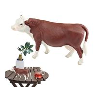 Modèle de Figure de bétail - Miniature détaillée des bovins, décoration agricole, Simulation Cognitive des | Le modèle de Niveau Bauernhofs Kuh a fulmé la consécration Bullais Barker, Toys for