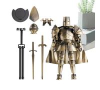 Modèle De Figurine D'action - Ensemble De Figurines D'action De 14 X 13 Cm, Modèle Complet De Chevalier Médiéval Multi-articulé | Figurine Mobile De Statue Flexible Avec Tête Rotative À 360 Degrés