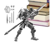 Modèle de figurine d'action - Jouet robot multi-articulé, collection mécanique mobile, pose flexible articulée | Pièce interactive d'affichage imprimée en 3D unique pour l'amusement de vitrine Rad d'a