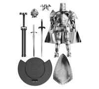 Modèle de figurine d'action médiévale | Modèle complet de chevalier médiéval multi-articulé | Statue mobile flexible avec tête rotative à 360 degrés pour table de salle à manger
