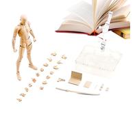 Modèle de figurine d'action pour dessin - Set de figurines d'art disponibles pour artistes et collectionneurs | Modèles de corps masculin et féminin avec armes, poupées de dessin réalistes pour