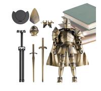 Modèle de figurine d'action - /robot mobile médiéval avec articulations, modèle complet de chevalier médiéval multi-jointed | Figurine mobile statue flexible avec tête rotative à 360 degrés pour