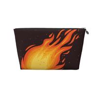 Modèle de Flamme de Boule de feu Tombant Rouge, Trousse de Toilette Trousse de Maquillage Sac à cosmétiques Trousse de Toilette de Voyage Portable
