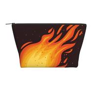 Modèle de Flamme de Boule de feu Tombant Rouge, Trousse de Toilette Trousse de Maquillage Sac à cosmétiques Trousse de Toilette de Voyage Portable