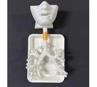 Modèle de formation à la bronchoscopie, bronchoscope en résine, modèle d'anatomie de l'arbre bronchique, ensemble de fibres bronchiques, cadeau médical, for l'enseignement des(Oral version white)