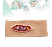 Modèle de formation aux soins des plaies abdominales, simulateur de méchage, portable et réutilisable, formation à la suture des plaies, plaies abdominales anatomiques réalistes