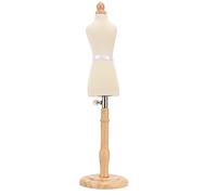 Modèle de Forme de Robe pour Femme, Torse pour Femme, Modèle du Haut du Corps, sans Bras, Hauteur Réglable, Base en Bois, Couturière, Compatible avec Les Pantalons et Les Jupes,