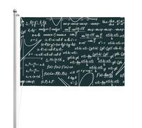 Modèle de formules mathématiques manuscrites,Drapeau de jardin, bannière décorative, drapeau double face, 2 x 3 pieds, pour extérieur et intérieur