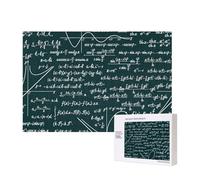 Modèle de formules mathématiques manuscrites,Puzzle Familial en Bois de 300 pièces pour Adultes et Adolescents, décoration d'intérieur