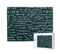 Modèle de formules mathématiques manuscrites,Puzzle Familial en Bois de 500 pièces pour Adultes et Adolescents, décoration d'intérieur