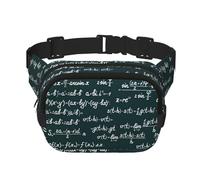 Modèle de formules mathématiques manuscrites,Sac Banane carré Double Couche, Sac de Poitrine