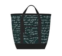Modèle de formules mathématiques manuscrites,Sacs à lunch isothermes de grande capacité pour femmes et hommes