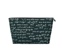 Modèle de formules mathématiques manuscrites, Trousse de Toilette Trousse de Maquillage Sac à cosmétiques Trousse de Toilette de Voyage Portable