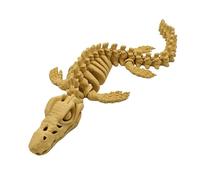 Modèle De Fossile De Mosasaure Imprimé En 3D, Réplique De Squelette De Dinosaure À Visée Pédagogique Pour L'apprentissage Des Sciences, La Décoration De Classe Et Comme Cadeau De Collection(Yellow)