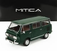 MODÈLE DE FOURGON STATIQUE FIAT 850 FAMILLE 1970 INTÉRIEUR MARRON VERT 1:18