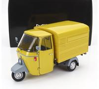 MODÈLE DE FOURGON STATIQUE PIAGGIO APE P501 VAN FERMÉ 1979 AVEC VITRINE 1/18
