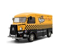 MODÈLE DE FOURGON STATIQUE SOLIDE CITROEN TYPE HY NYC BURGER 1969 JAUNE 1:18