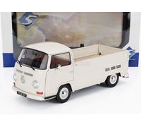 MODÈLE DE FOURGON STATIQUE SOLIDE VOLKSWAGEN T2 PICK-UP 1968 BLANC ÉCHELLE 1/18