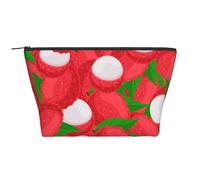 Modèle de Fruit de Litchi, Trousse de Toilette Trousse de Maquillage Sac à cosmétiques Trousse de Toilette de Voyage Portable