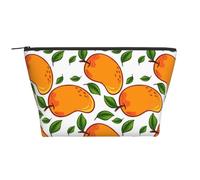 Modèle De Fruit De Mangue Et De Feuilles, Trousse de Toilette Trousse de Maquillage Sac à cosmétiques Trousse de Toilette de Voyage Portable