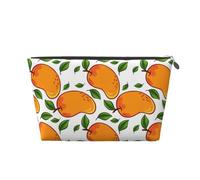 Modèle De Fruit De Mangue Et De Feuilles, Trousse de Toilette Trousse de Maquillage Sac à cosmétiques Trousse de Toilette de Voyage Portable