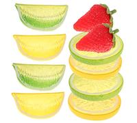 Modèle de Fruits Simulés 10 Pièces, Tranches Décoratives Réalistes