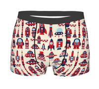 Modèle De Fusée Homme Caleçons Élastique Caleçon De Sport Mode Caleçon Boxeur S
