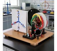 Modèle de générateur AC/DC à manivelle, démonstration d'alimentation électromagnétique, aide à l'enseignement physique pour les élèves du secondaire, observer la structure de fonctionnement du