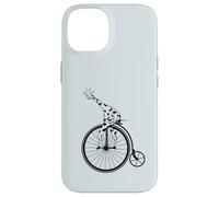Modèle de girafe faisant du vélo, haute roue, Penny Farthing Coque pour iPhone 14