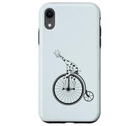 Modèle de girafe faisant du vélo, haute roue, Penny Farthing Coque pour iPhone XR