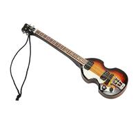 Modèle de Guitare électrique Miniature fabriqué à la Main, décoration de Guitare en Bois, Artisanat détaillé réaliste, pour Les Amateurs de Musique, fête d'anniversaire de Noël, (13)