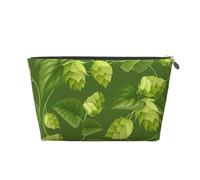 Modèle De Houblon Et De Feuilles Vertes, Trousse de Toilette Trousse de Maquillage Sac à cosmétiques Trousse de Toilette de Voyage Portable