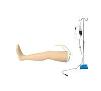 Modèle de jambe d'infusion veineuse for la formation de ponction du membre inférieur gauche et de prélèvement de sang for les étudiants en médecine, les médecins et les infirmières