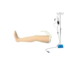 Modèle de jambe d'infusion veineuse for la formation de ponction du membre inférieur gauche et de prélèvement de sang for les étudiants en médecine, les médecins et les infirmières
