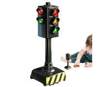 Modèle de jouet avec feu stop : jeu de panneaux de signalisation avec lumières et sons, indicateur de passage des piétons | Jouet éducatif d'apprentissage de sécurité pour , entraînement de