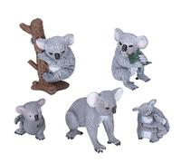 Modèle de Jouet Koala, Décoration Simulée Ferme et Robuste Koala Figurine Collection de Jouets Mignon Exquis Portable Portable Fête de Vacances à des Fins éducatifs