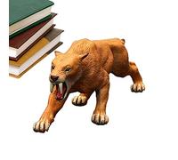 Modèle De Jouet Smilodon - Figurine De Tigre Réaliste, Décoration De Cupcake De Créature Ancienne | Décoration De Gâteau Dinosaure, Anniversaire Idéal Pour Les De 3 Ans Et Plus, Jouet Éducatif
