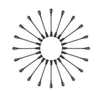 Modèle De Jouets De Rue À Led Hexagonale À Tête Unique, 20 Pièces, Modèle De Lampadaire, Éclairage De Rue 1:100, Jouets De Parc En Métal