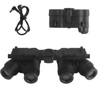 Modèle de jumelles, casque d'airsoft tactique, appareil de vision nocturne avec compartiment à piles, véritable casque tactique CS, équipé d'accessoires de vision nocturne à quatre yeux pour filmer et
