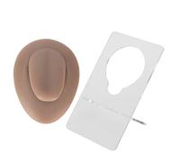 Modèle de la langue de silicone Modèle d'affichage à l'acupuncture douce enseignement du support en acrylique Silicone médical (Teint profond)