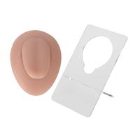 Modèle de la langue de silicone Modèle d'affichage à l'acupuncture douce enseignement du support en acrylique Silicone médical (Couleur de peau moyenne)