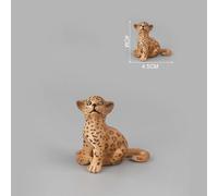 Modèle De Léopard En Plastique Pour Enfants, Ornements De Bureau Miniatures, Décoration De Noël Pour La Maison, Jouet, Cadeau