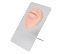 Modèle de lèvres en silicone 3D haute simulation réaliste élastique pour la pratique du piercing à lèvres pour l'entraînement (peau claire)