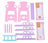 Modèle de lit à Deux étages SustVita Baby Doll à Assembler, Un lit Jouet Miniature détaillé pour Enfants conçu pour Les Ensembles de Chambres à Coucher de Maison de poupée à